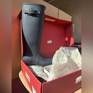 Hunter Navy Women's Tall Boots